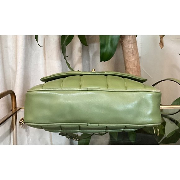 ♦️♦️ AUTHENTIC TORY BURCH GREEN QUILTED KIRA/WILMA HANDBAG ♦️♦️ - Picture 10 of 16